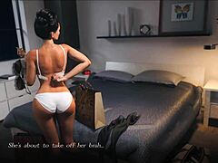 ¡Juego POV con sexo interactivo en 3D! ¡La casera MILF da una paja y más!