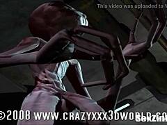 Rijpe moeder masturbeert in 3D-animatie op Sexzink.com