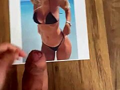 Big tits milf gets a cum tribute in this hot video