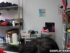 Mature stepmom and stepdaughter share big cock at work