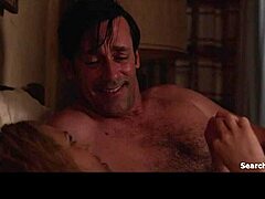 Celebrity Fiona Gubelmann's Big Boobs and Blowjob Skills in Mad Men