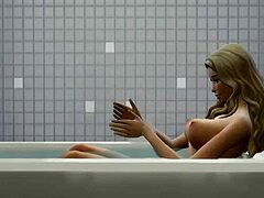 Взломщики встречаются с пышной блондинкой и занимаются страстным душем
