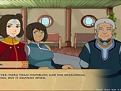 Avatar Korra i Mommy Katara w gorącej kreskówkowej akcji