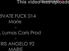 Cris Angelo's professional performance at LMC Prod Studio with Marie's anal self-pleasure