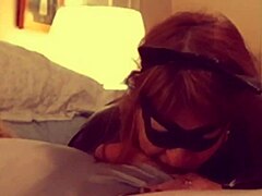 Fat granny gives Batman a sloppy blowjob