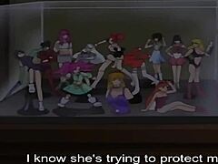 Epäröivä yuri-animehahmo harjoittaa seksuaalista toimintaa kypsän naisen kanssa