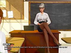 MILF dalle tette grosse si fa strappare i vestiti nel gameplay di Ripples