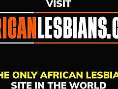 Beautiful ebony lesbians explore each other's bodies in homemade video