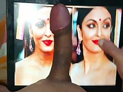 Vidéo HD d'une éjaculation de grosse bite sur Aishwarya Rai