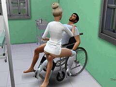 Perawat menggoda dan selingkuh dengan pasiennya dalam video HD